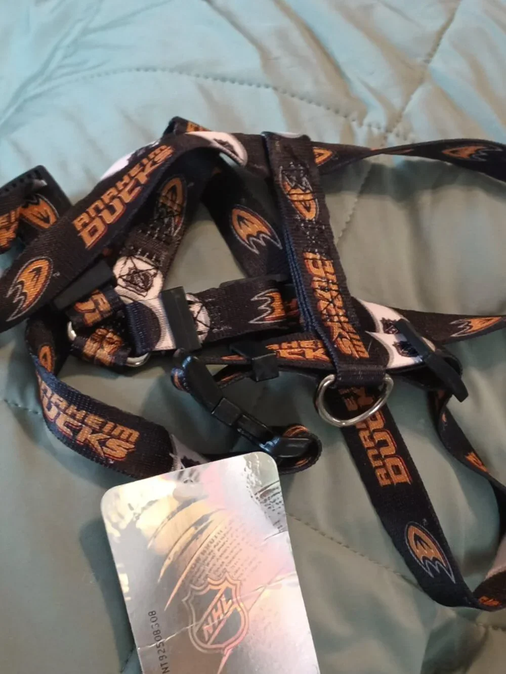 NEW Anaheim Ducks NHL Adjustable Dog Harness Medium
